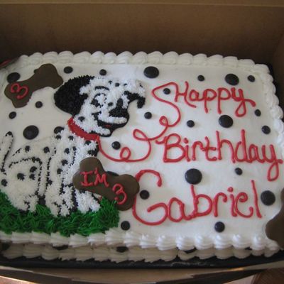 Dalmation B-Day Cake