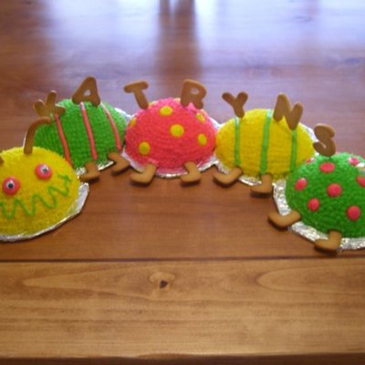 1 Year Caterpiller Cake