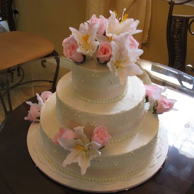 Pink And White Wedding