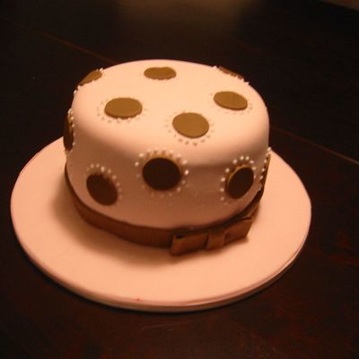 Pink With Chocolate Polka Dots