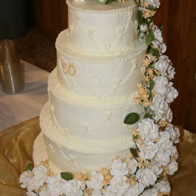 50Th Wedding Anniversary Cake