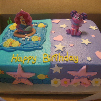 Tinkerbelle And Abby Cadabby Cake