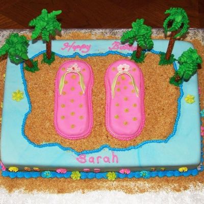 Flip Flop Birthday Cake