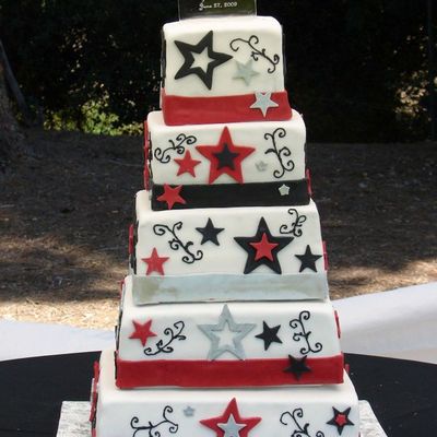 Star Wedding Cake