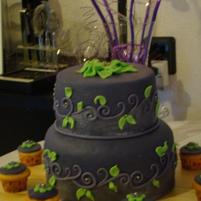 Purple Wedding Cake