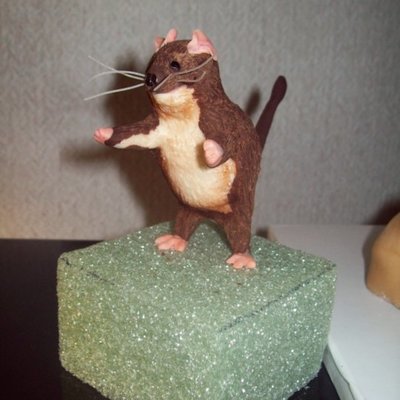 Small Choc Furry Mouse