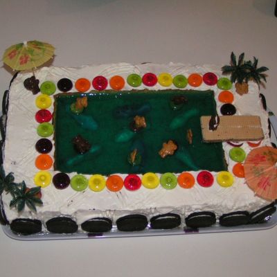 Swimming Pool Cake