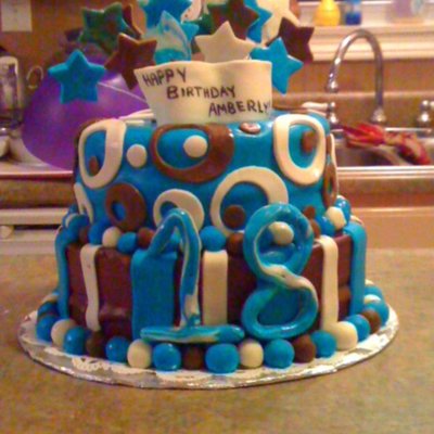 18Th Birthday In Blue And Brown