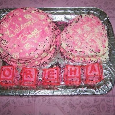 Pink Shower Cake