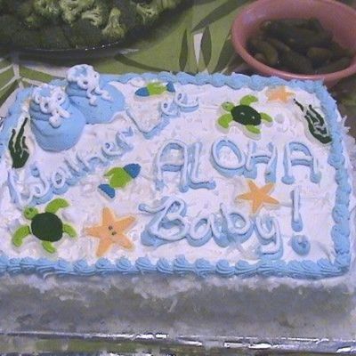 Tropical Baby Shower Cake