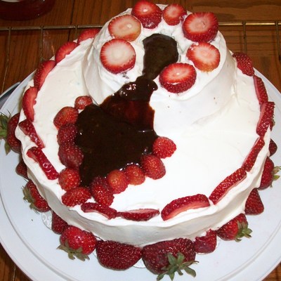 Romance Volcano Cake