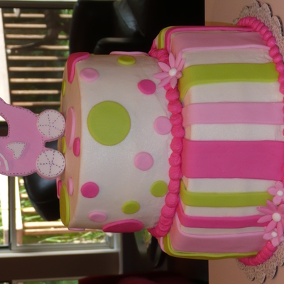 Pink And Green Baby Shower