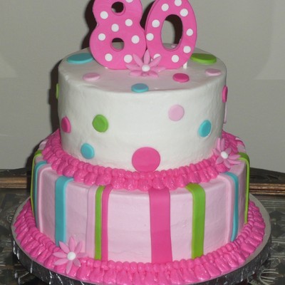 80Th Birthday Cake