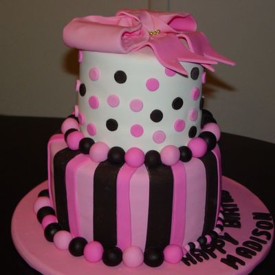 Birthday Cake For A Little Girl Named Madison