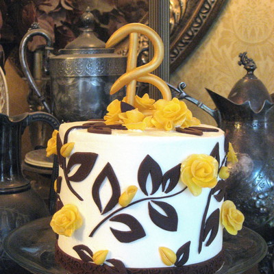 Beth's Chocolate Roses Birthday Cake