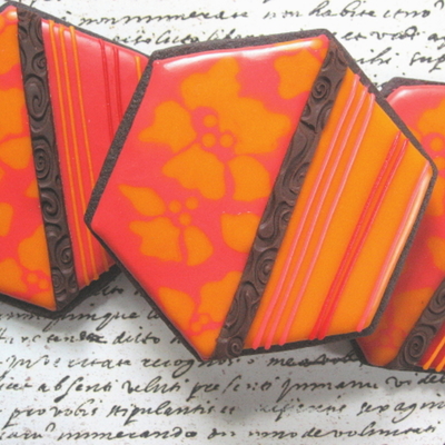 Hot Color Hibiscus Cookies