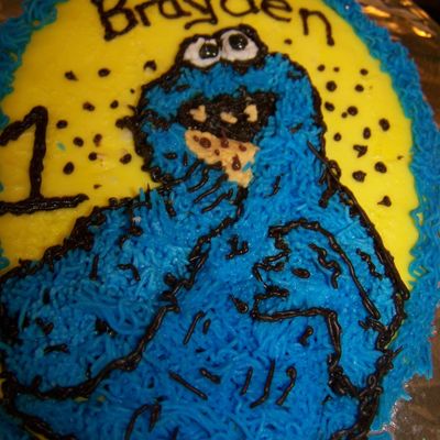Cookie Monster Mush Cake