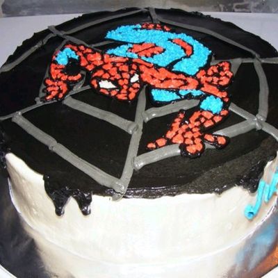 Spiderman Birthday Cake