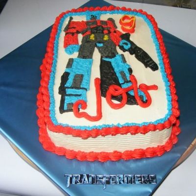 Transformers Birthday Cake