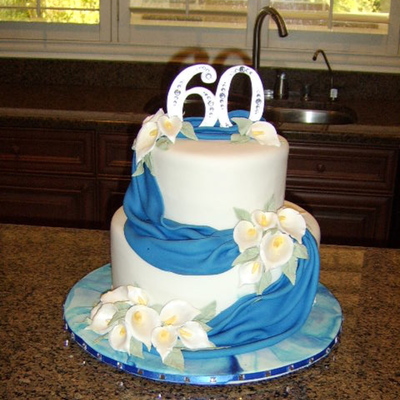 60Th Anniversary Cake