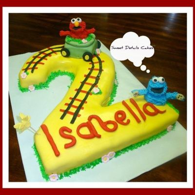 Elmo & Cookie Monster Cake