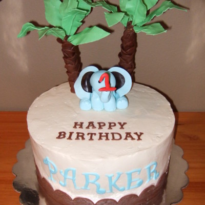 Elephant Birthday Cake