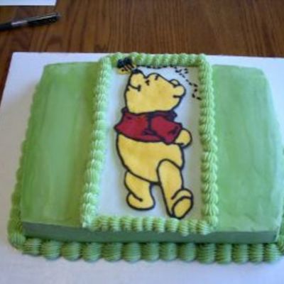 Pooh Shower Cake