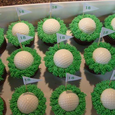 Golf Cup Cakes