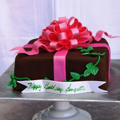 Rum Cake Covered In Fondant