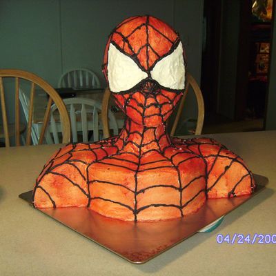 Spiderman Bust Cake