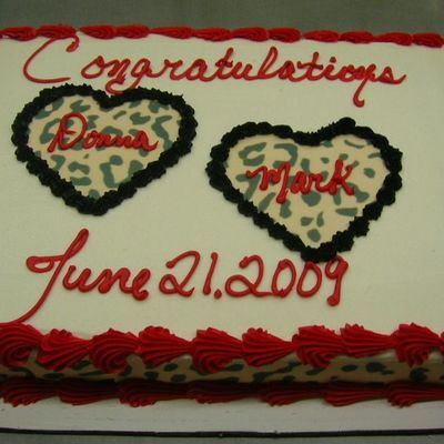 Leopard Wedding Cake