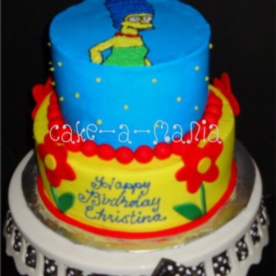 Marge Simpson Cake