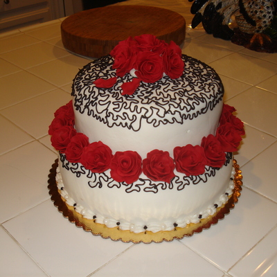 Wilton Course 3 Final Cake