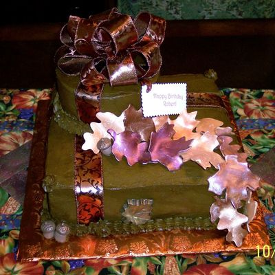 Fall Themed Birthday Cake