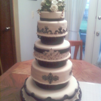 Black And Ivory Wedding