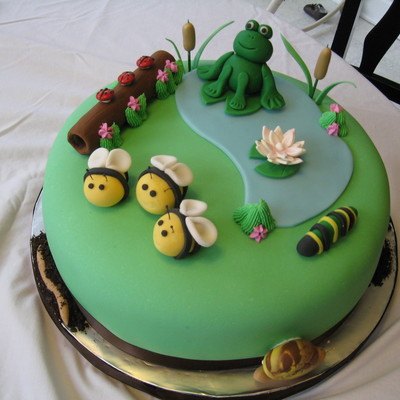 Frog And Garden Bugs