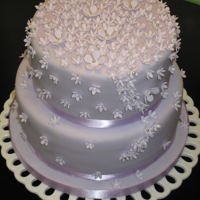 Lilac And Silver Flower Cascade