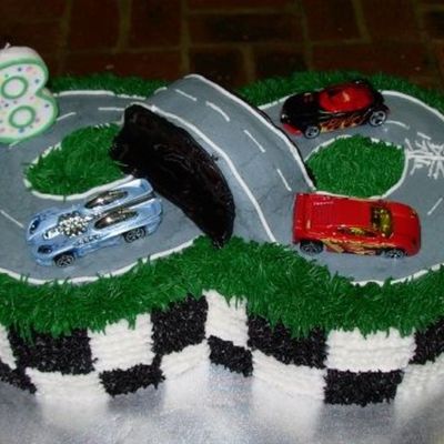 Hot Wheels Birthday Cake