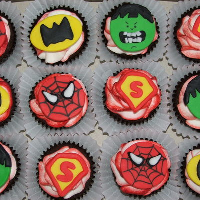 Super Hero Cupcakes