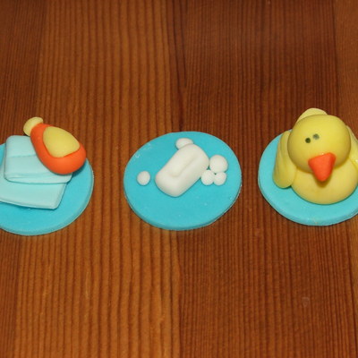 Bubble Bath Cupcake Toppers