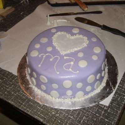 My First Ever Fondant Cake