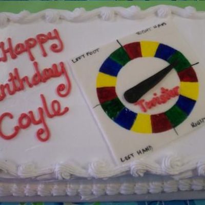 Twister Birthday Cake