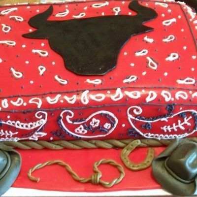 Bull Grooms Cake