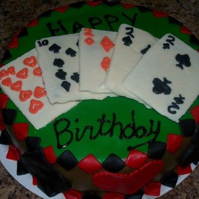 Bithday Poker Cake