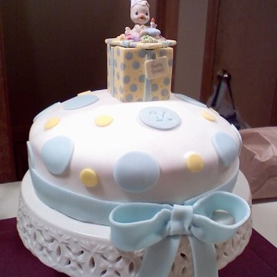 Polka Dot Birdie Cake