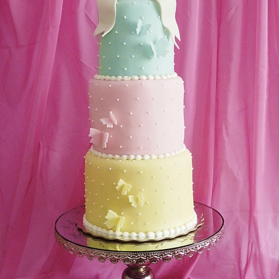 Pastel Bow Cake