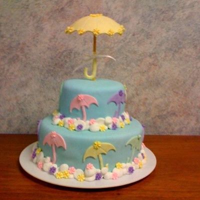 Umbrella Shower Cake