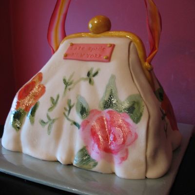 Floral Kate Spade Purse Cake