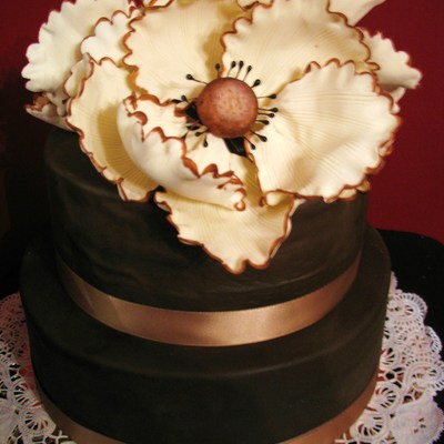 Huge Gumpaste Flowers And Chocolate