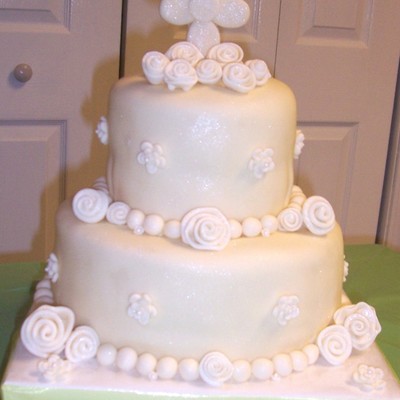 First Communion Round Tiered